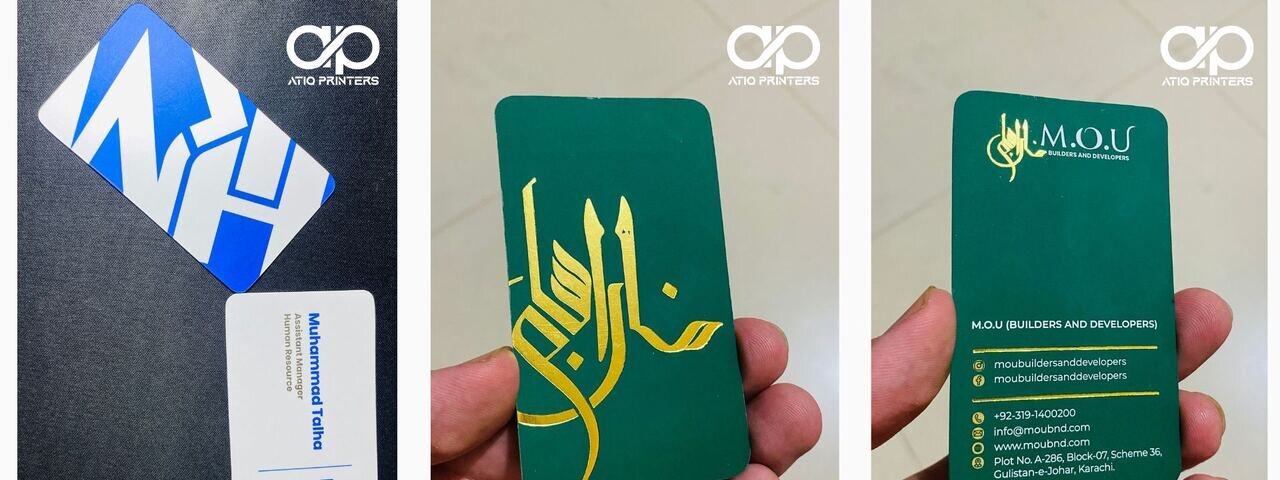 Business card printing Karachi — premium 300 GSM matte lamination