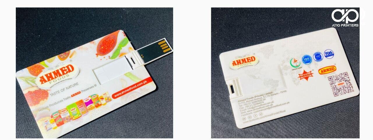 Credit card style USB flash drive with full-colour printing — Karachi